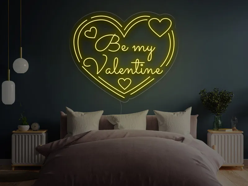 Be My Valentine`s - Semn Luminos LED Neon