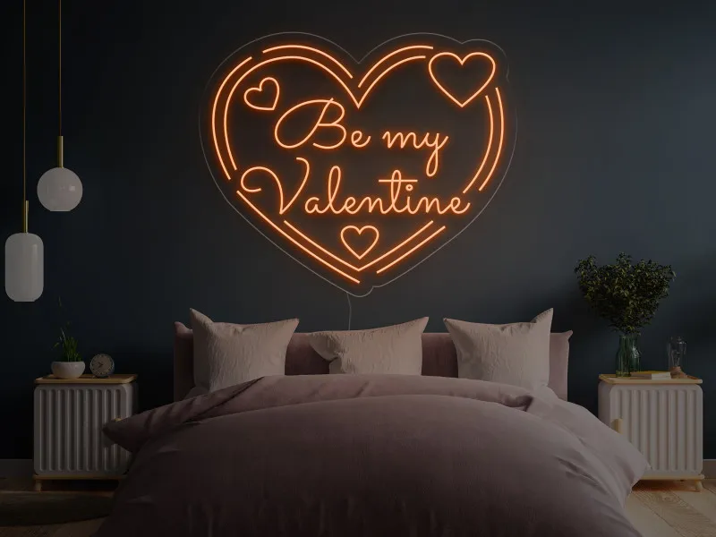 Be My Valentine`s - Semn Luminos LED Neon