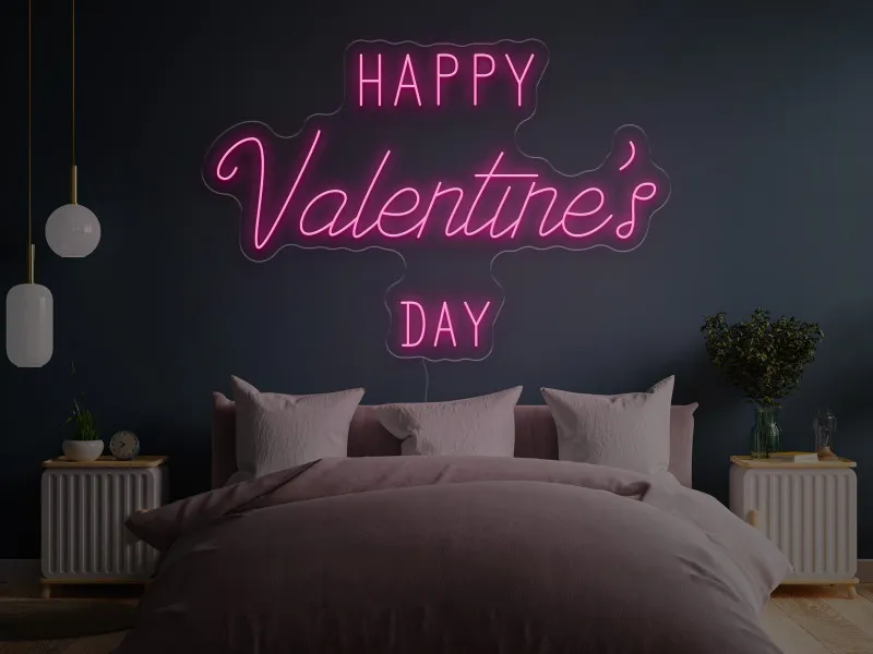 Happy Valentine`s Day - Semn Luminos LED Neon