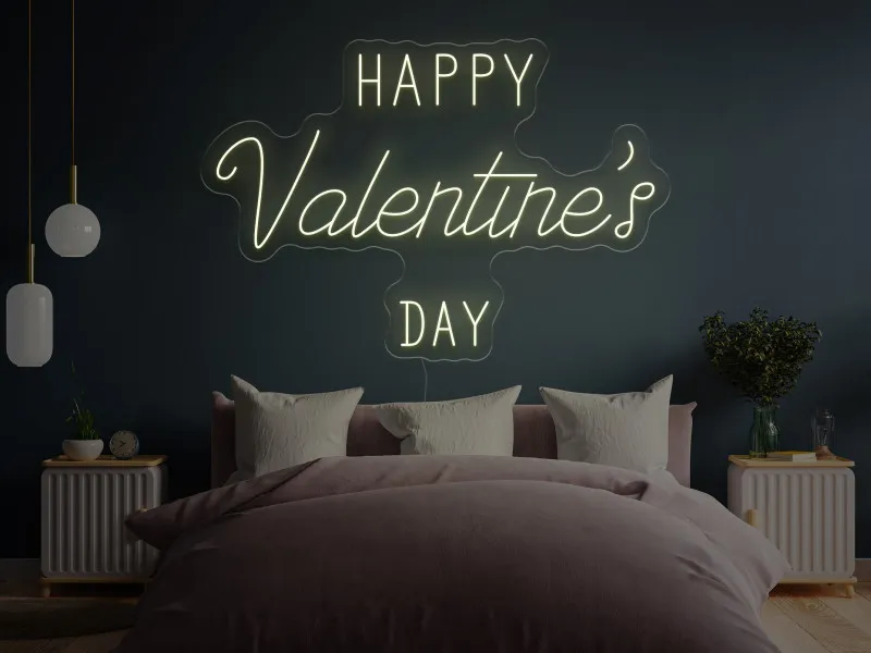 Happy Valentine`s Day - Semn Luminos LED Neon