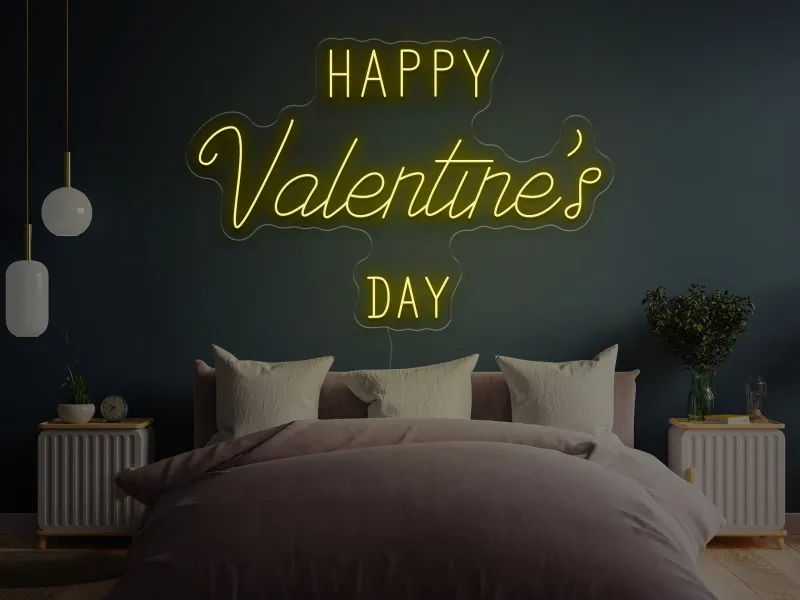 Happy Valentine`s Day - Semn Luminos LED Neon