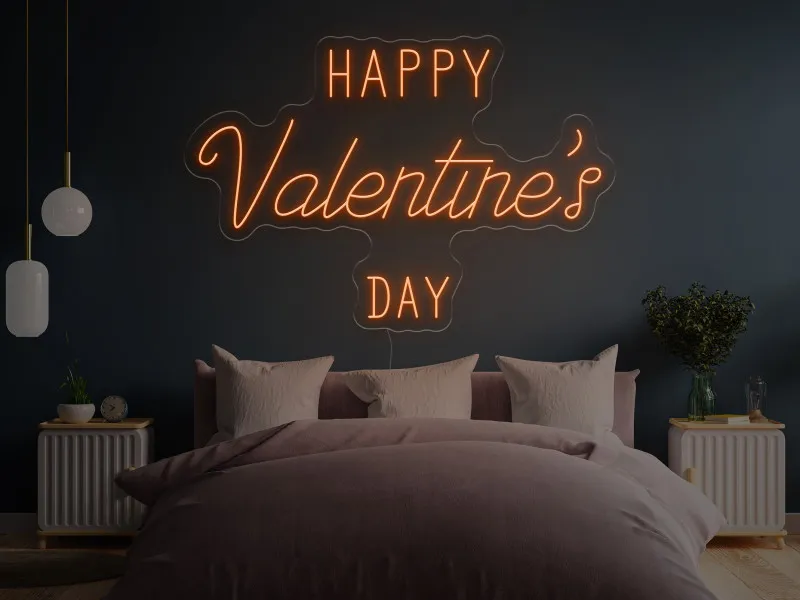 Happy Valentine`s Day - Semn Luminos LED Neon