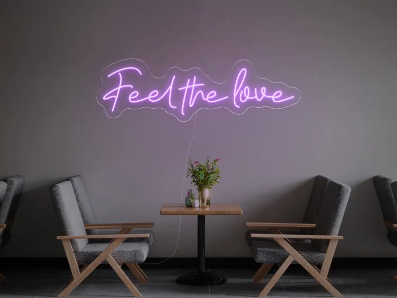 Feel The Love - Semn Luminos LED Neon