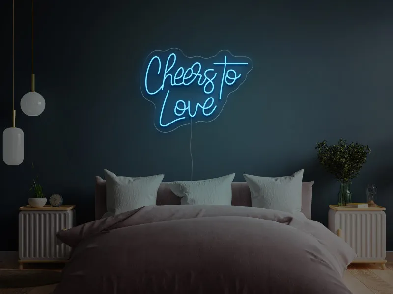 Cheers To Love - Semn Luminos LED Neon