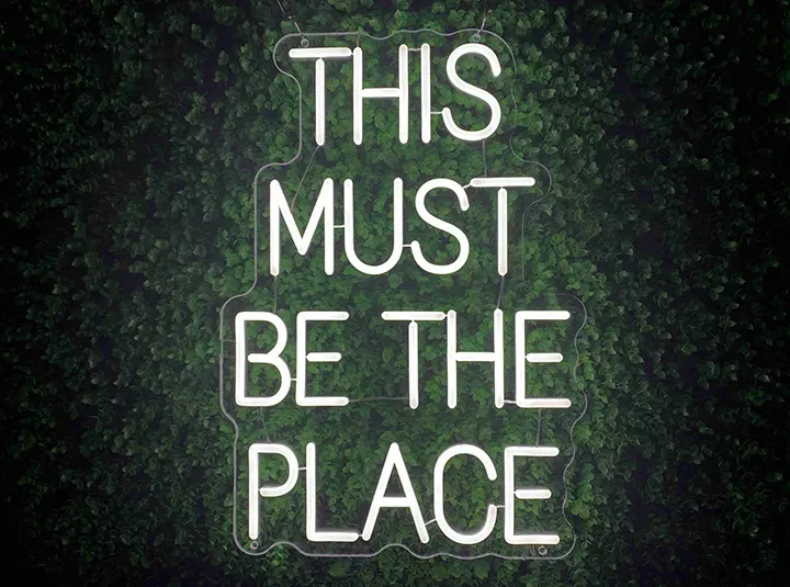 THIS MUST BE THE PLACE - Semn Luminos LED Neon