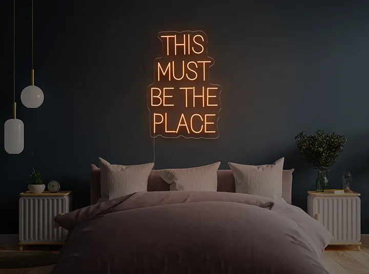 THIS MUST BE THE PLACE - Semn Luminos LED Neon de Inchiriat