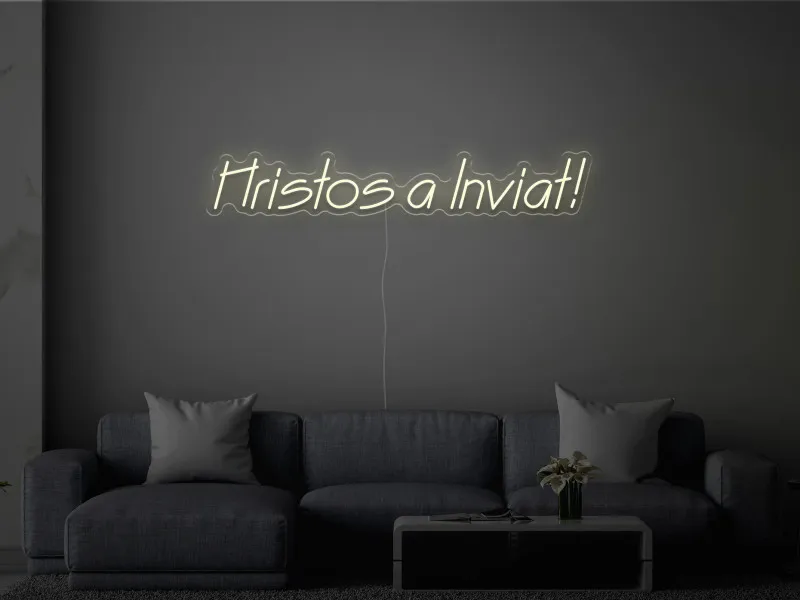 Hristos a Inviat - Semn Luminos LED Neon