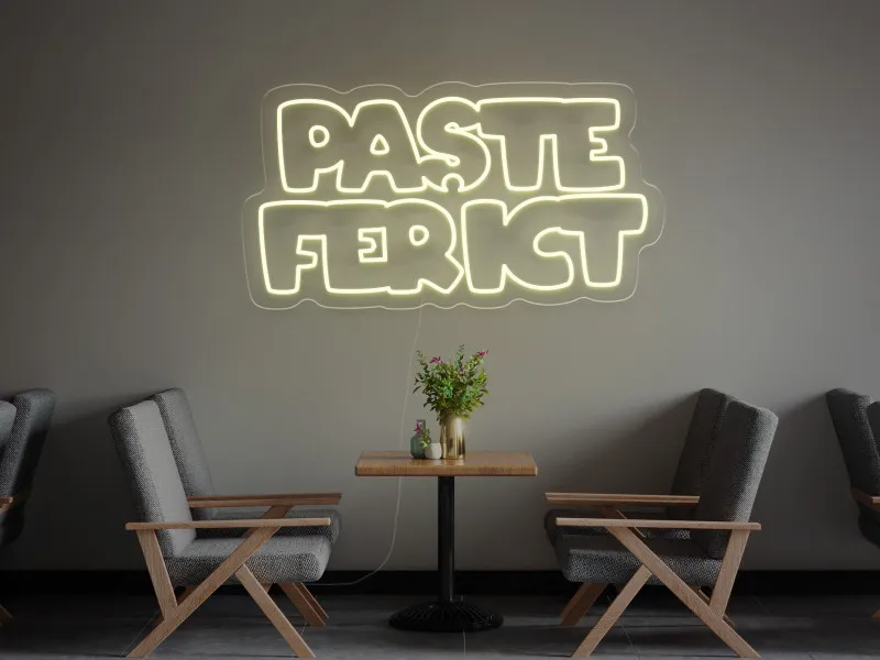 Paste Fericit - Semn luminos neon LED