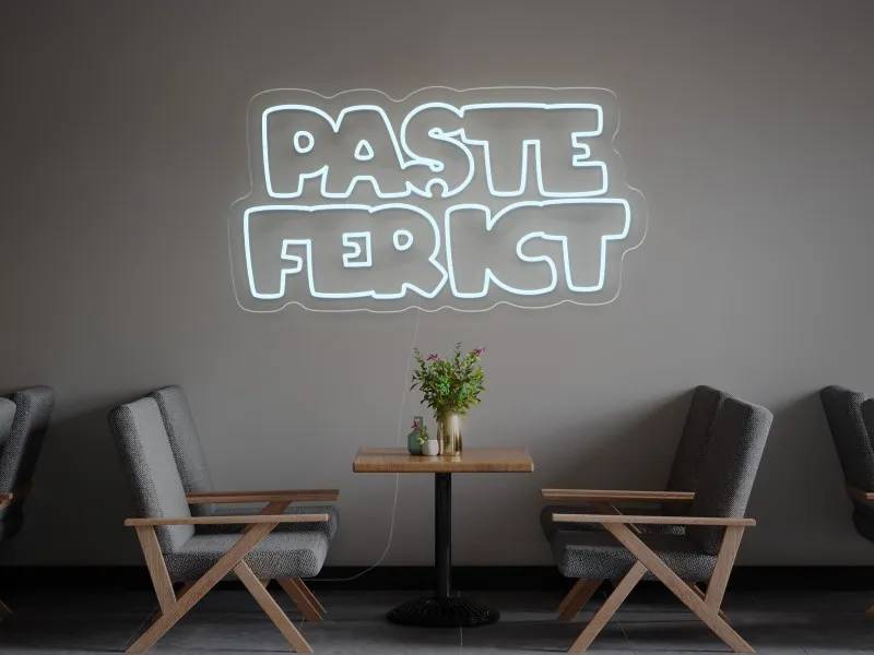 Paste Fericit - Semn luminos neon LED