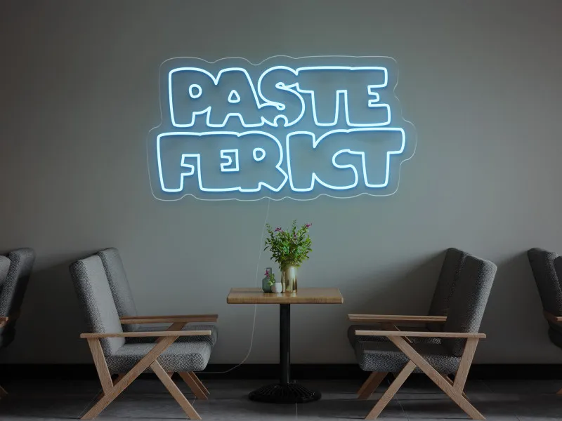 Paste Fericit - Semn luminos neon LED