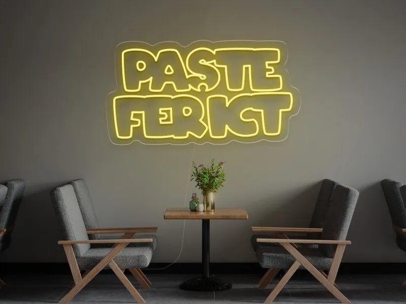 Paste Fericit - Semn luminos neon LED