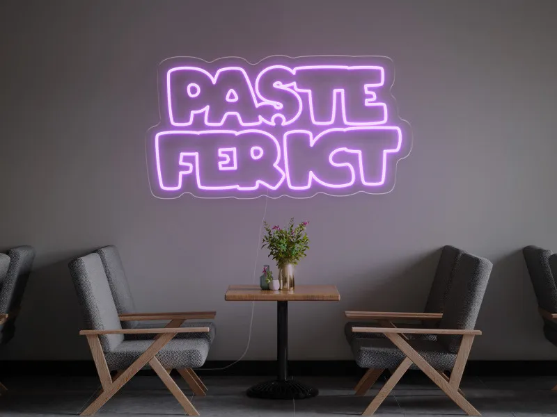 Paste Fericit - Semn luminos neon LED