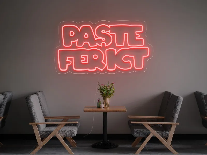 Paste Fericit - Semn luminos neon LED