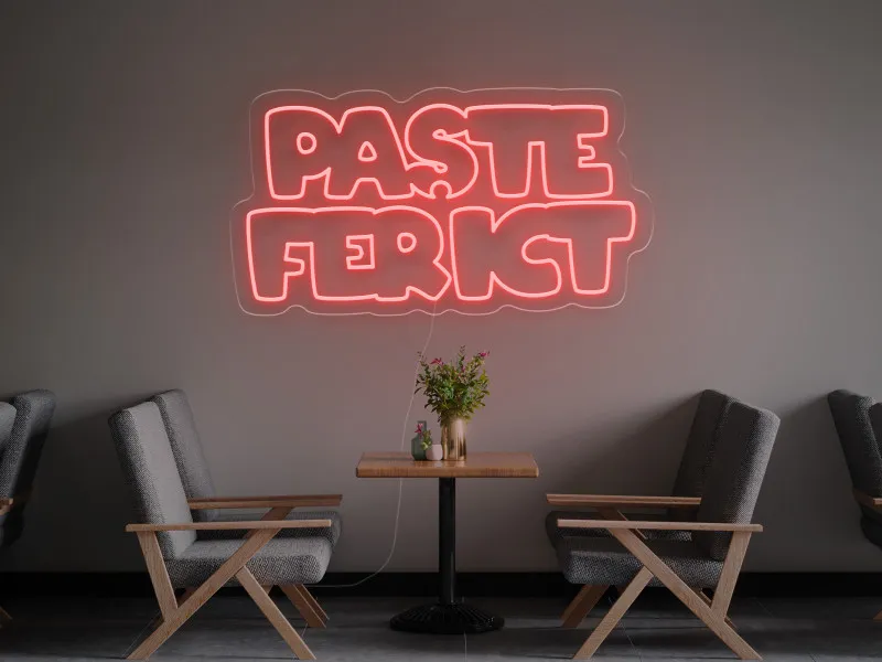 Paste Fericit - Semn luminos neon LED