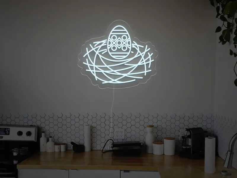 Cuib cu Ou - Semn Luminos LED Neon