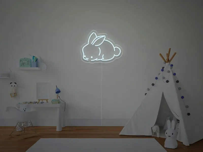 Iepuras - Semn luminos neon LED