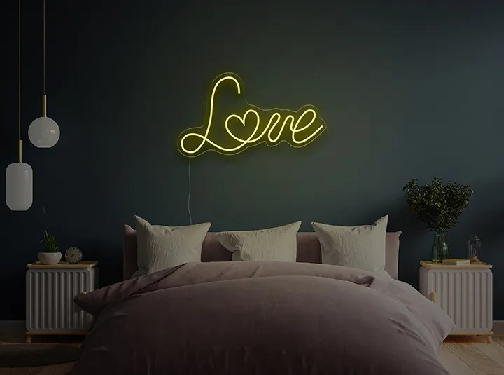Love - Semn Luminos LED Neon de Inchiriat