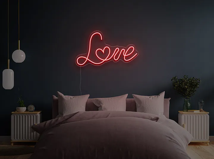 Love - Semn Luminos LED Neon de Inchiriat