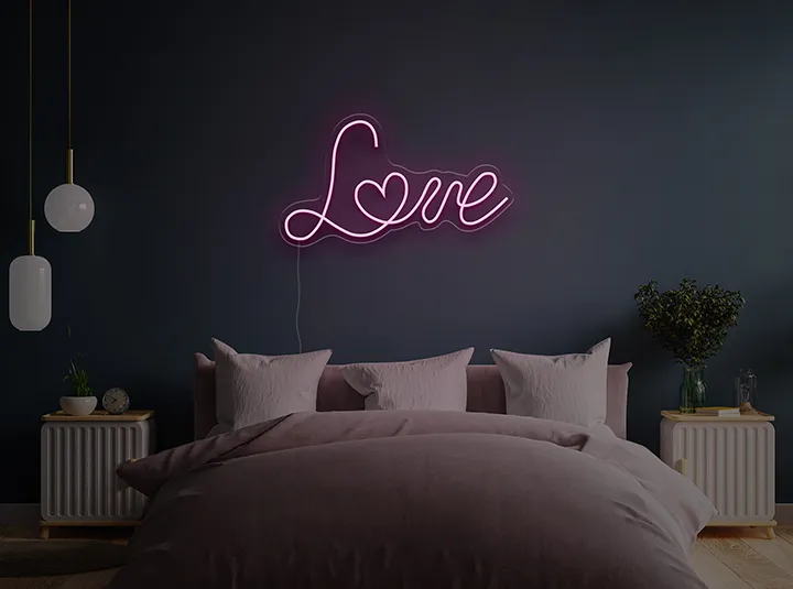 Love - Semn Luminos LED Neon de Inchiriat