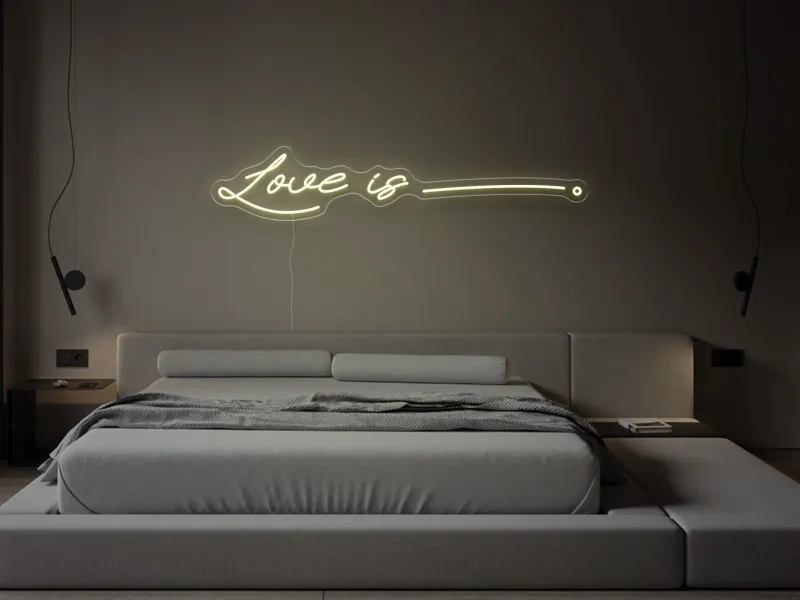 Love is - Semn Luminos LED Neon