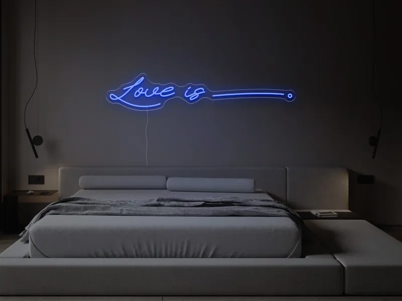 Love is - Semn Luminos LED Neon