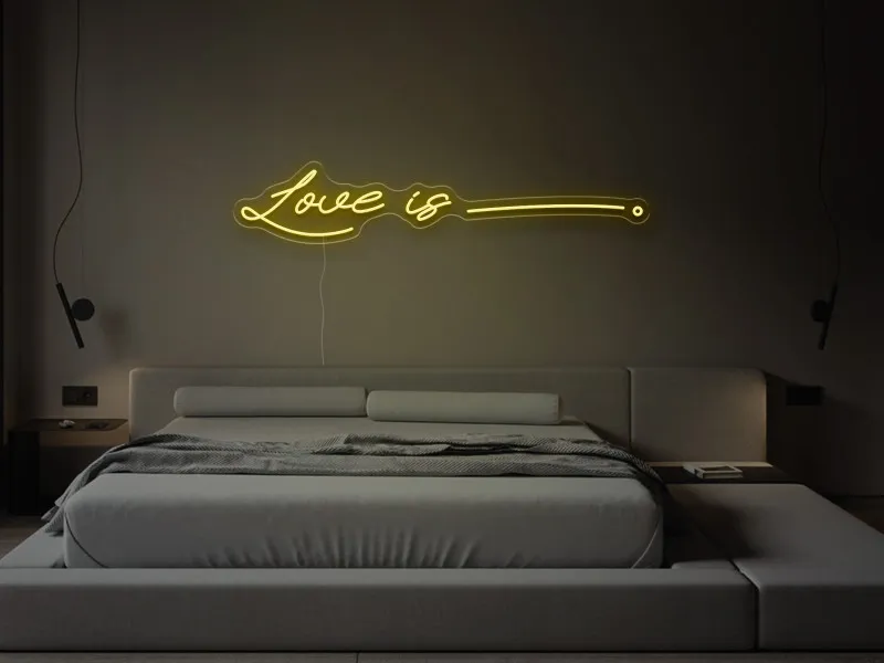 Love is - Semn Luminos LED Neon