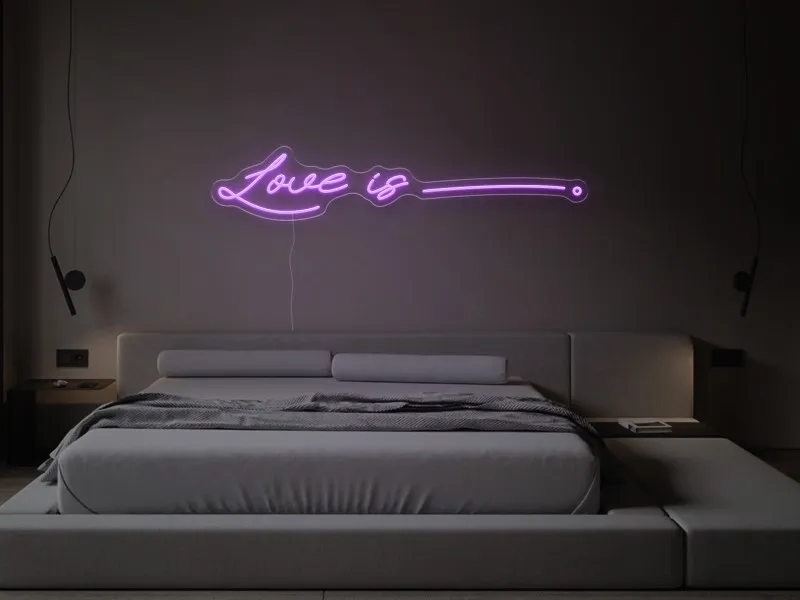 Love is - Semn Luminos LED Neon