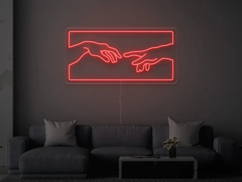 Creation of Adam - Semn Luminos LED Neon