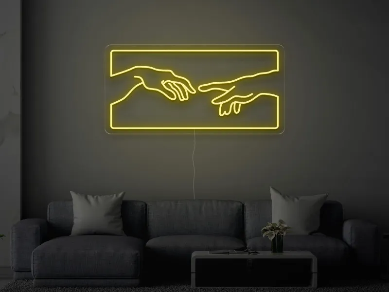 Creation of Adam - Semn Luminos LED Neon