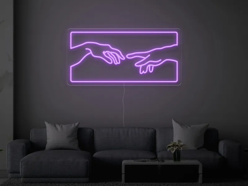 Creation of Adam - Semn Luminos LED Neon