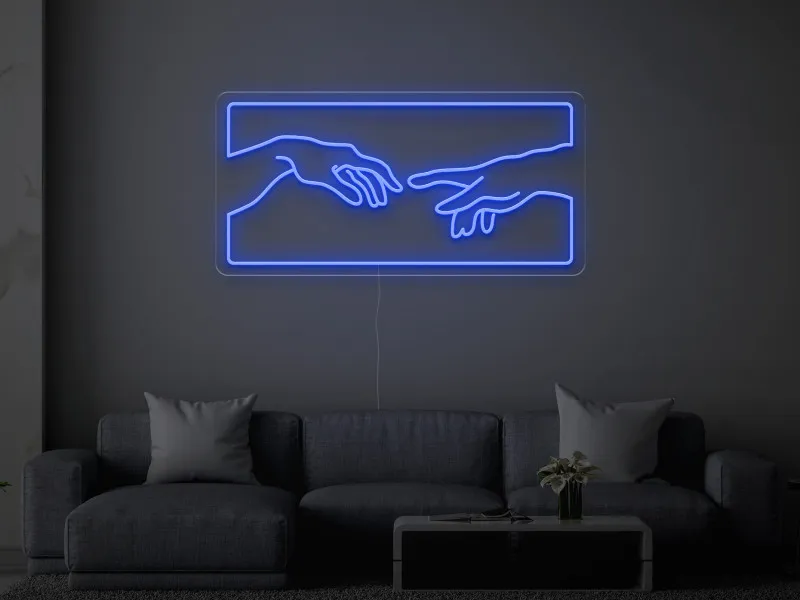 Creation of Adam - Semn Luminos LED Neon