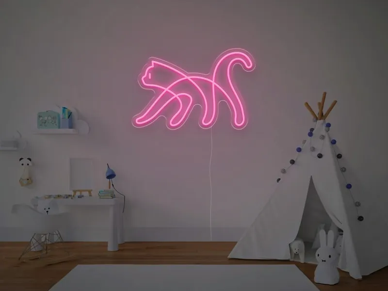 Pisica - Semn Luminos LED Neon