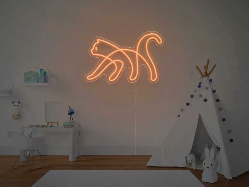 Pisica - Semn Luminos LED Neon