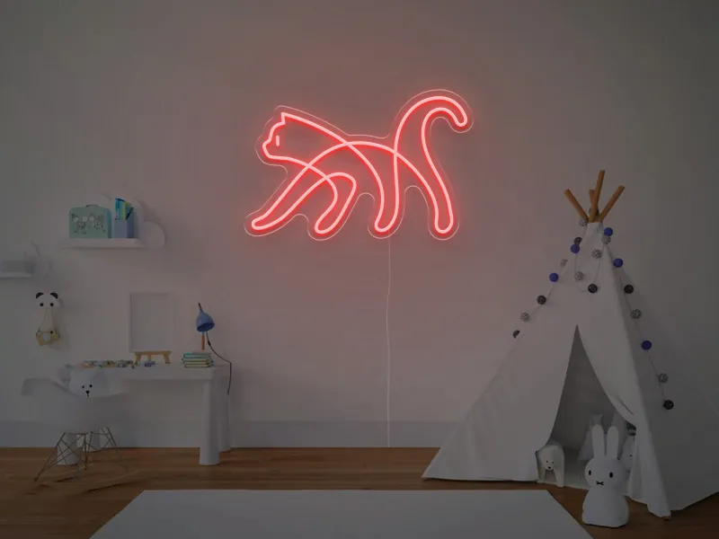 Pisica - Semn Luminos LED Neon