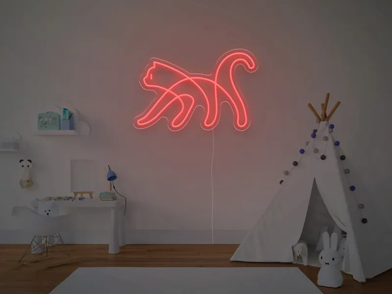 Pisica - Semn Luminos LED Neon