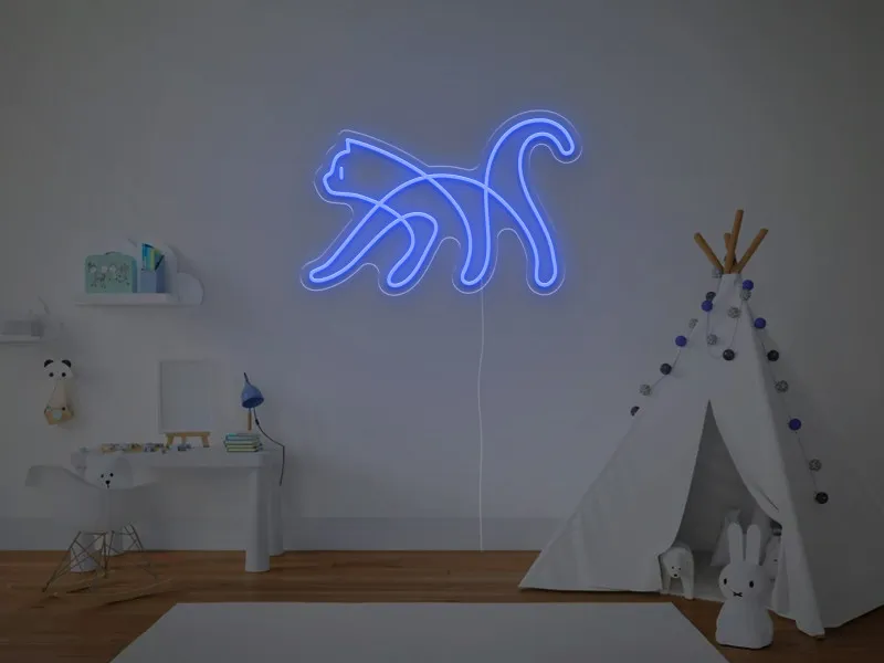 Pisica - Semn Luminos LED Neon