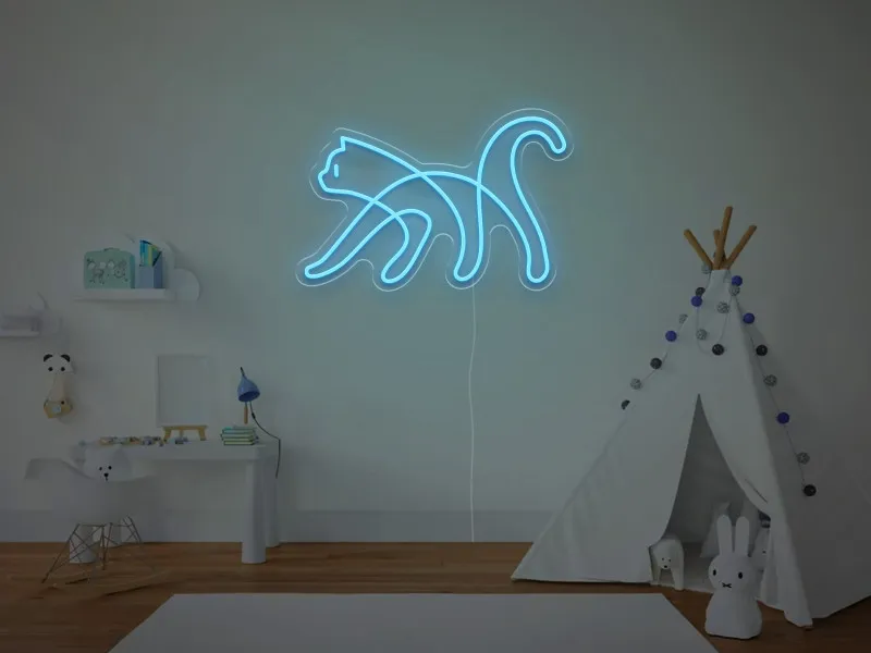 Pisica - Semn Luminos LED Neon