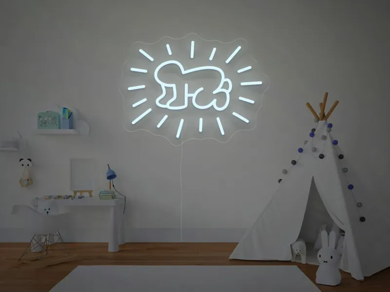 Keith Haring - Radiant Child - Semn Luminos LED Neon