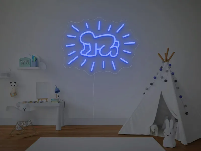 Keith Haring - Radiant Child - Semn Luminos LED Neon