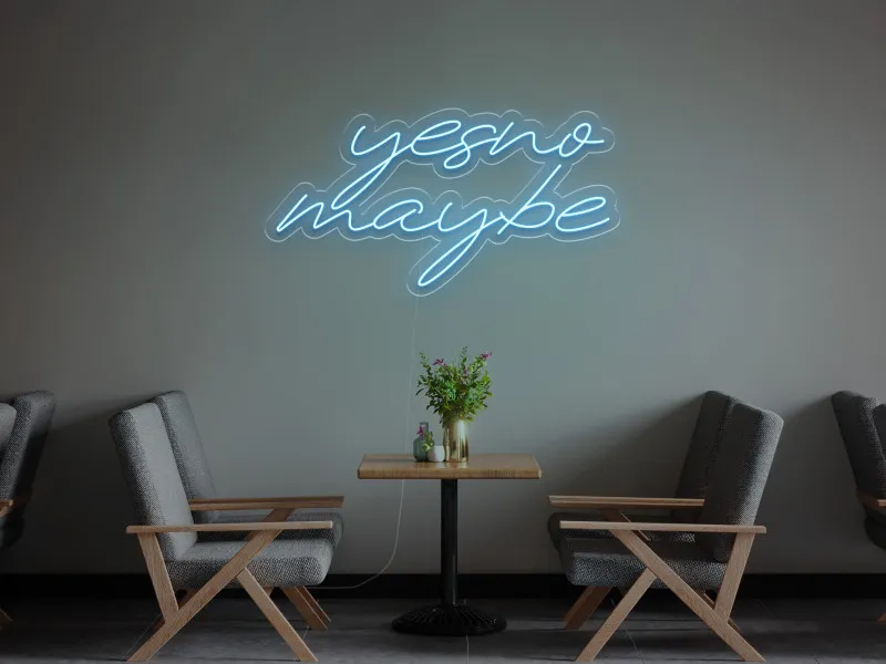Yes No Maybe - Semn Luminos LED Neon