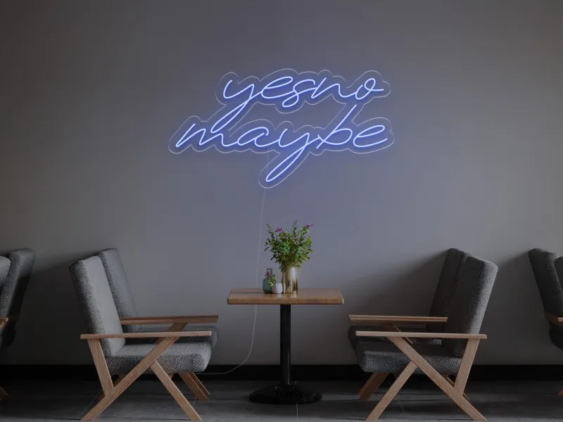 Yes No Maybe - Semn Luminos LED Neon