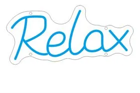 Relax - Semn Luminos LED Neon de Inchiriat