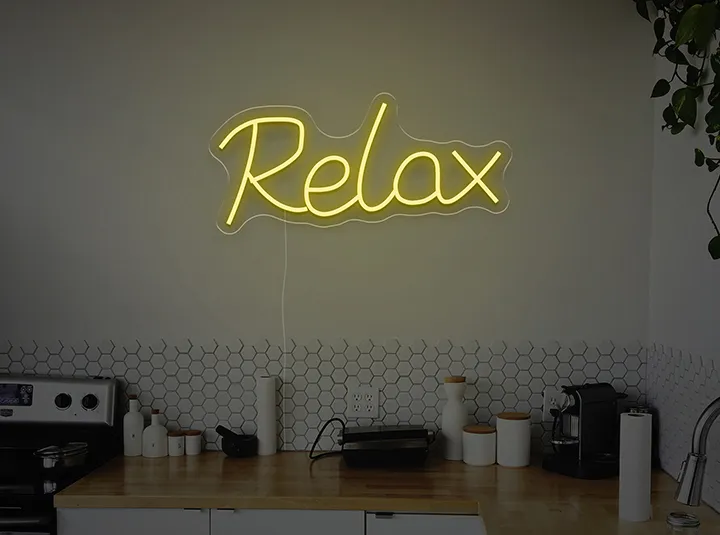 Relax - Semn Luminos LED Neon de Inchiriat