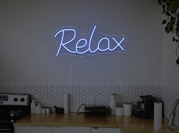 Relax - Semn Luminos LED Neon de Inchiriat