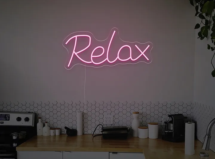 Relax - Semn Luminos LED Neon de Inchiriat