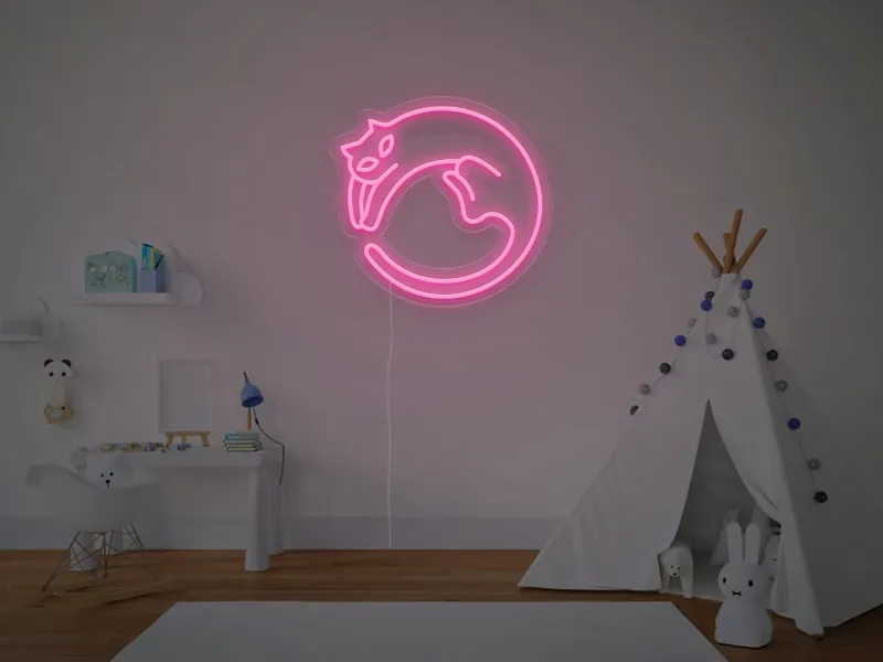 Pisica - Semn Luminos LED Neon