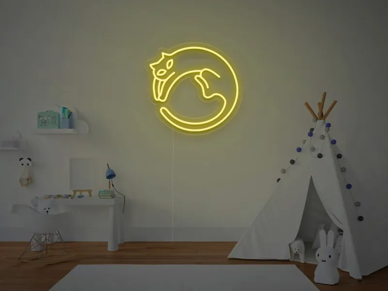 Pisica - Semn Luminos LED Neon