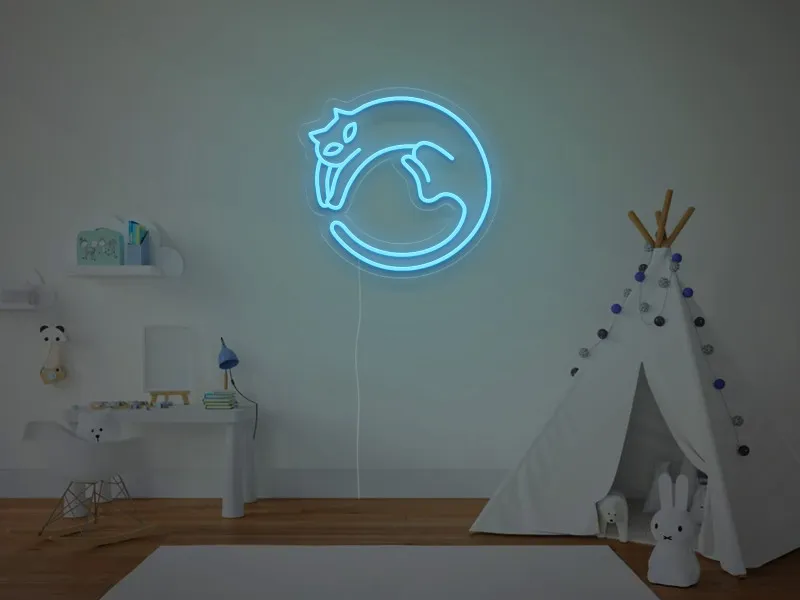 Pisica - Semn Luminos LED Neon