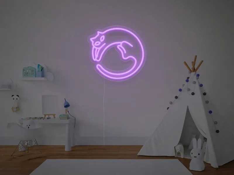 Pisica - Semn Luminos LED Neon