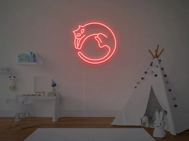 Pisica - Semn Luminos LED Neon